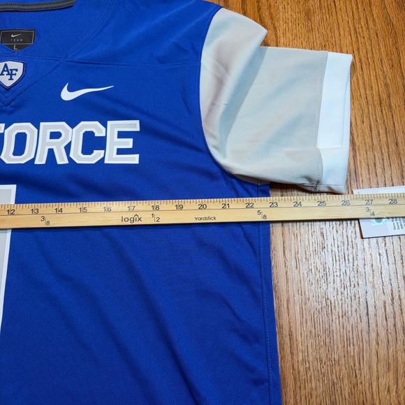 Nike Air Force Football Jersey Men's Large Blue Game Replica Engineered NWT - Picture 5 of 7